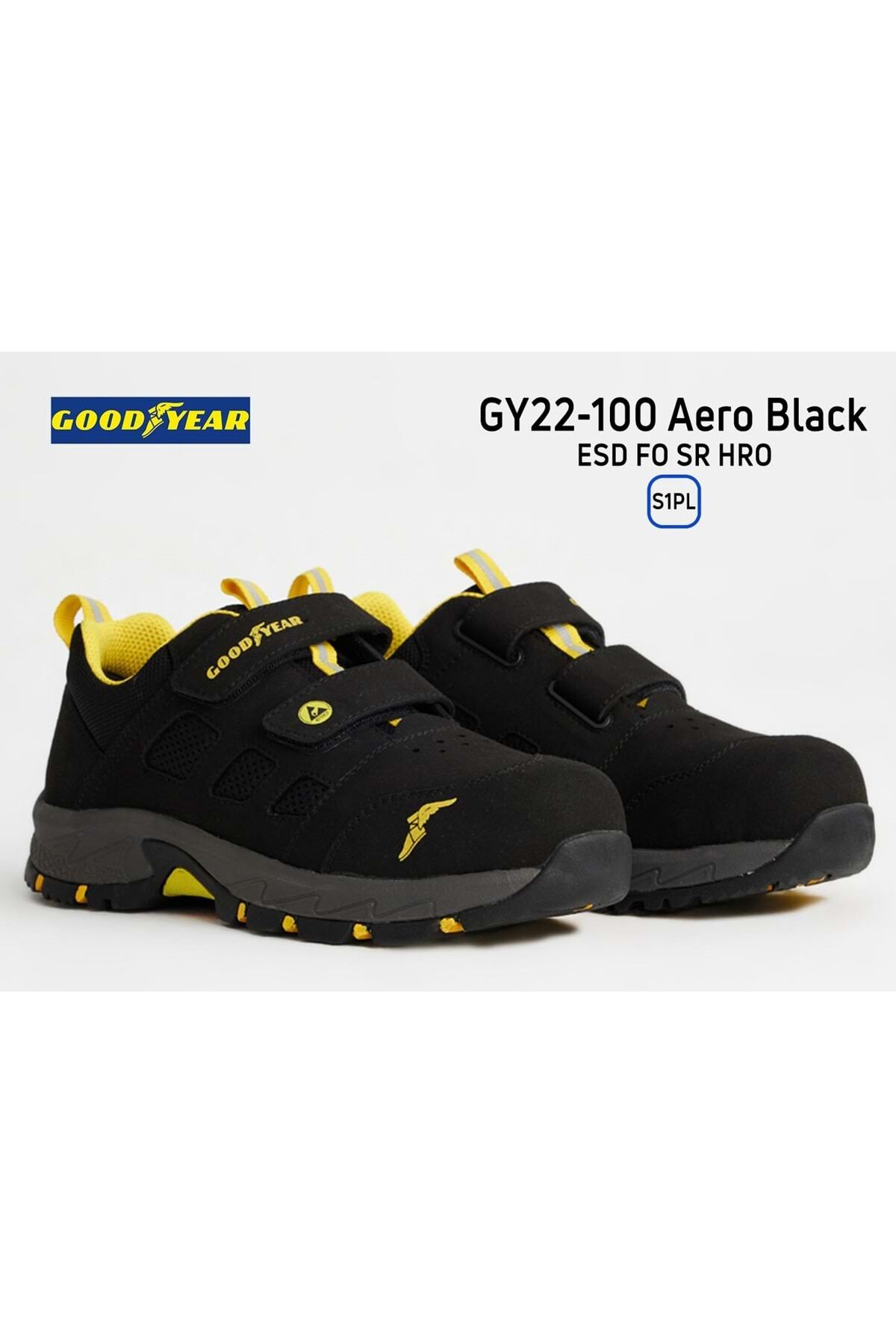 İş Ayakkabısı - GY22-100 Aero Black ESD FO SR HRO S1PL