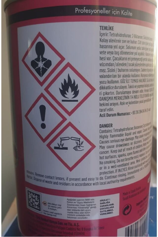 Sert Pvc Yapıştırıcı 1 Kg 1000 Gr