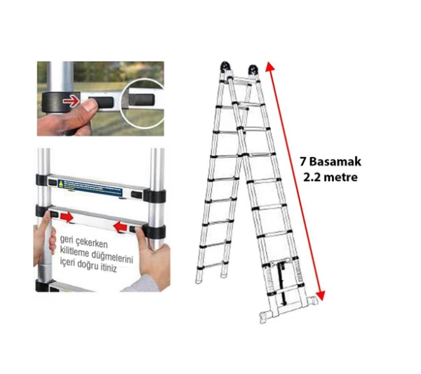 Master Teleskopik A Tipi Merdiven